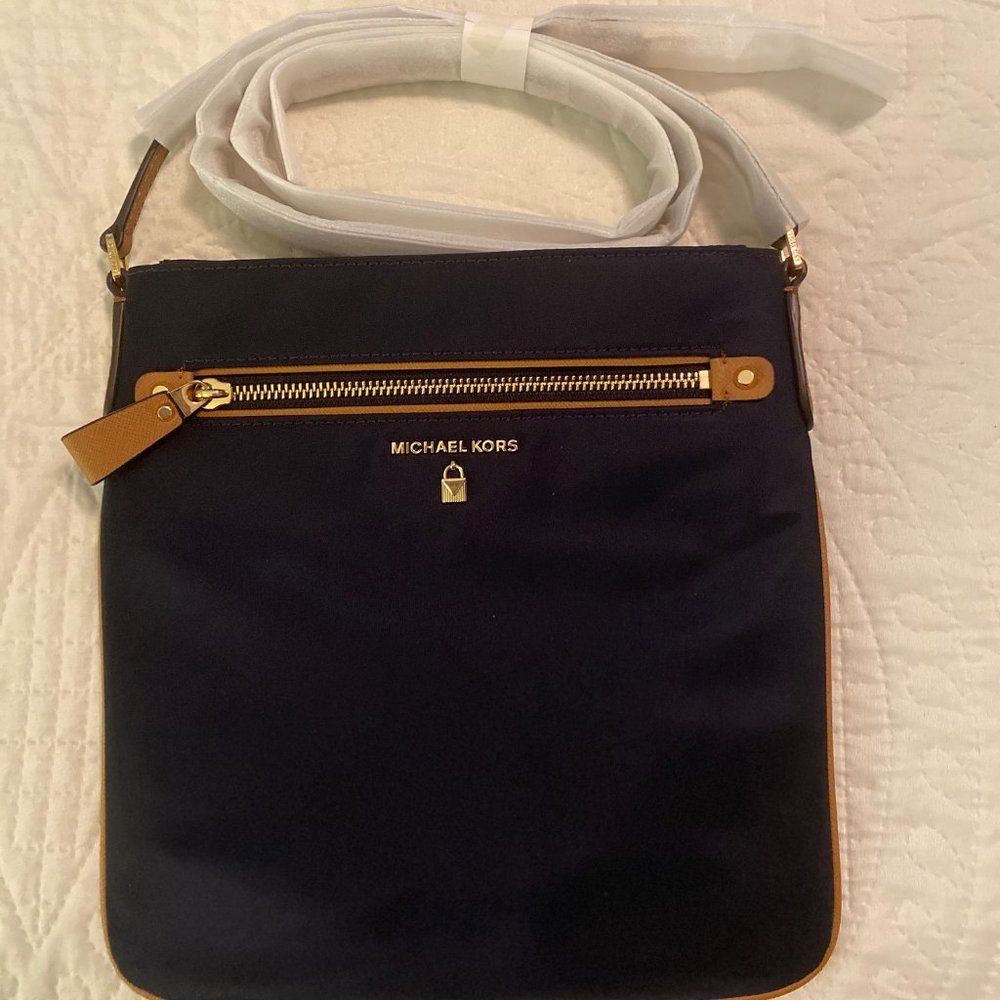 Michael Kors Nylon Crossbody Navy Bag